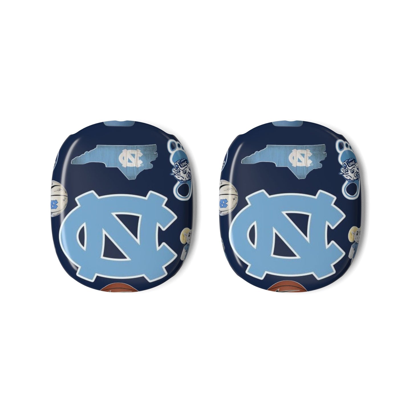 UNC Logo AirPods Max Skins – Carolina Blue Tar Heels Headphone Covers