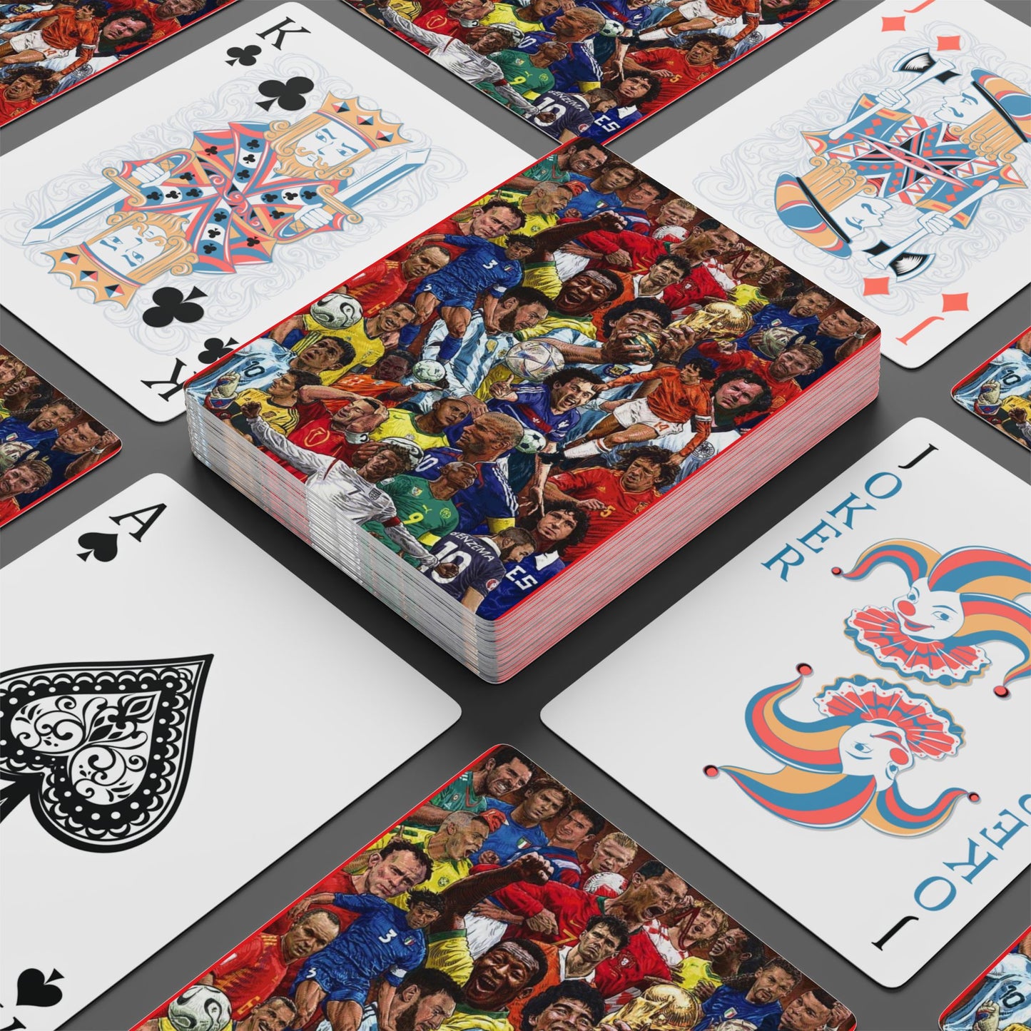 Soccer Legends Playing Cards — Collectible Poker Deck