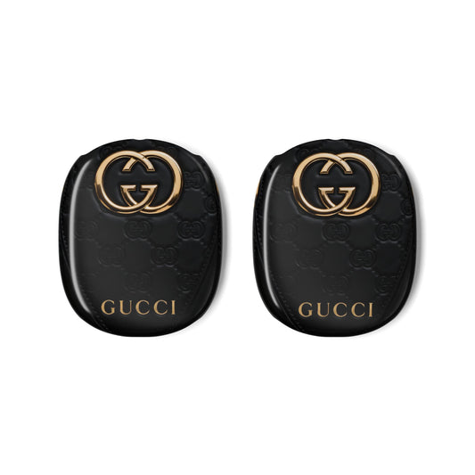 Designer-Inspired Luxury AirPod Max Case — Black GG Logo Protective Covers