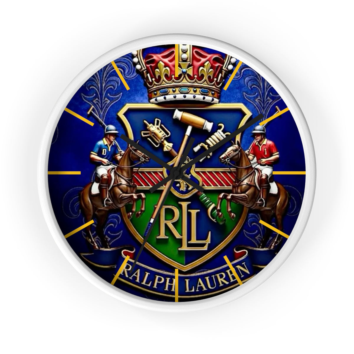 Blue Ralph Lauren Wall Clock
