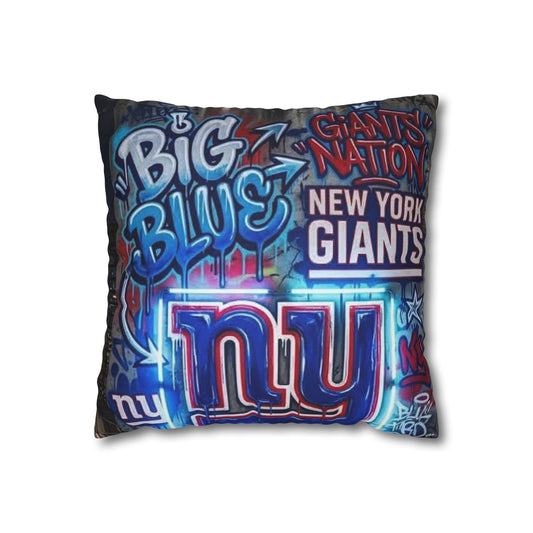NYG Spun Polyester Square Pillowcase
