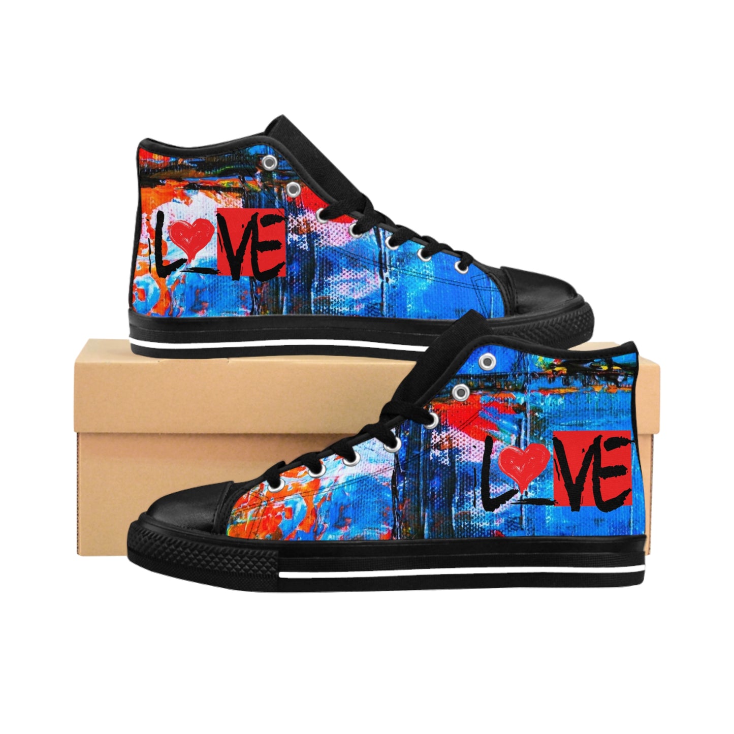 Sean Breed Abstract L❤️VE Men'Classic Sneakers