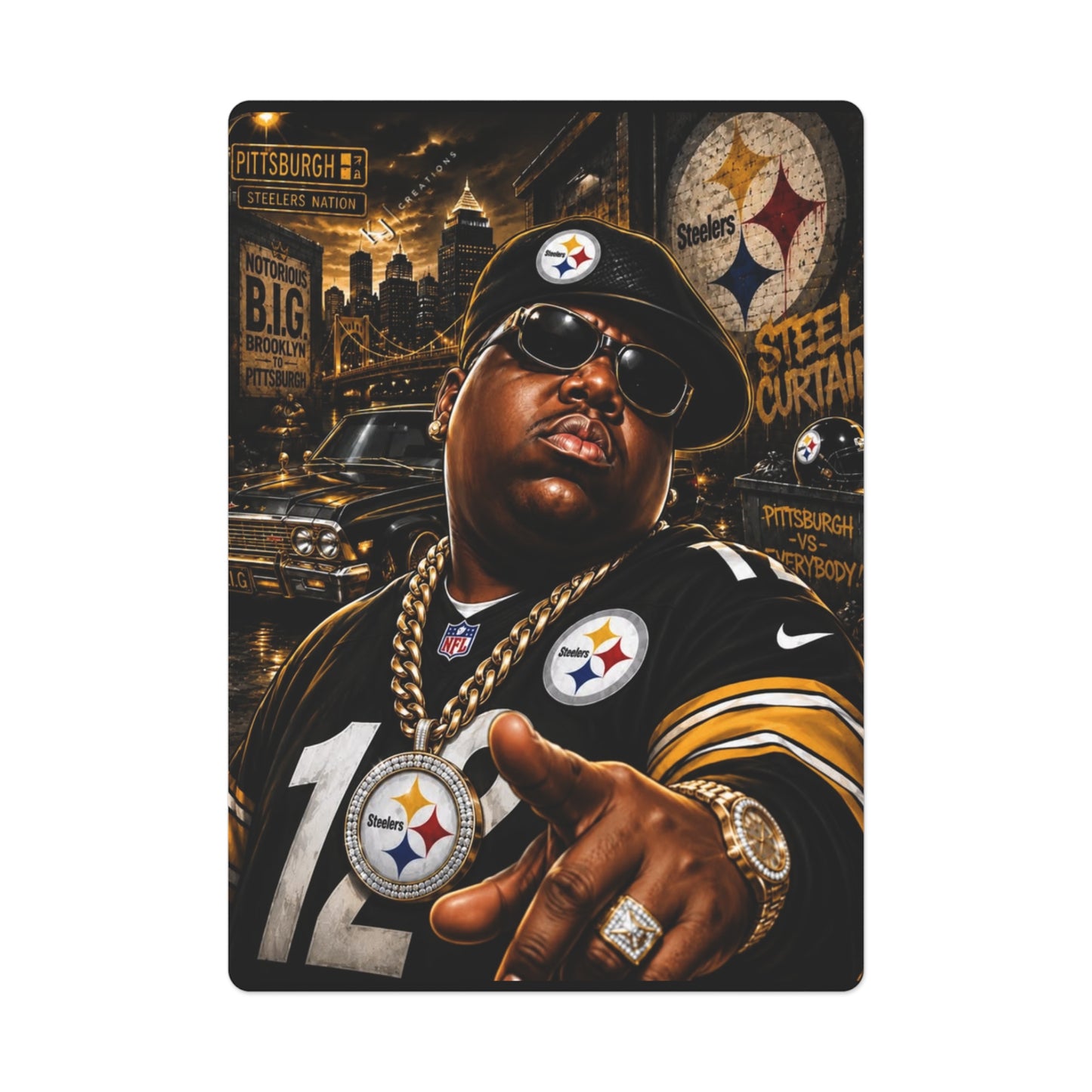 Pittsburgh Biggie Poker Cards