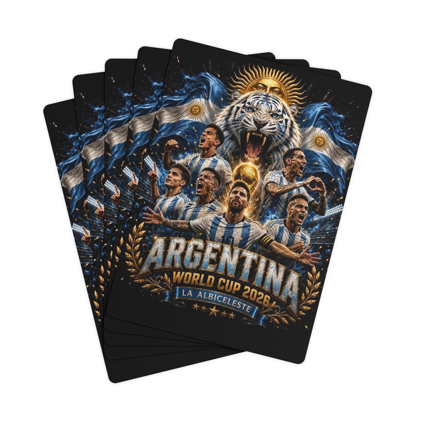 Argentina World Cup Poker Cards