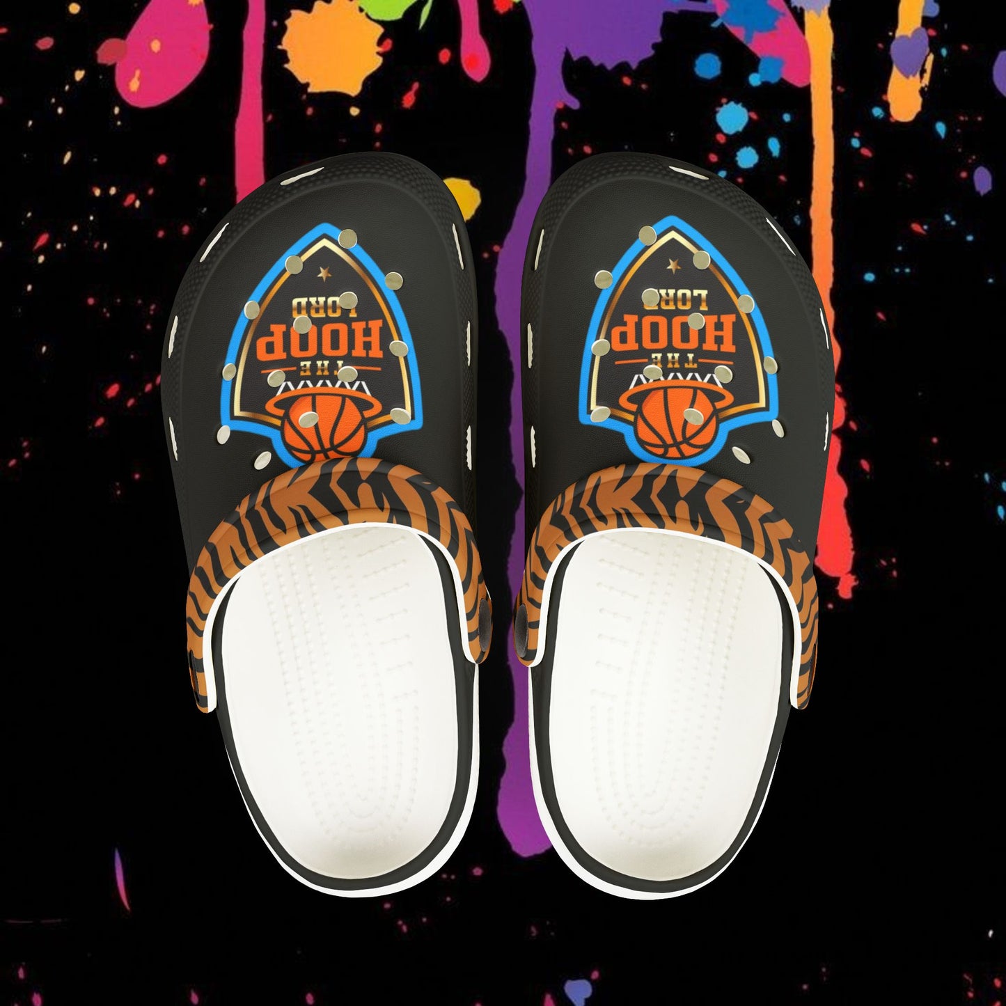 Kids' Hoop Lord Jr Basketball Clogs - Fun Hoop Design for Active Play