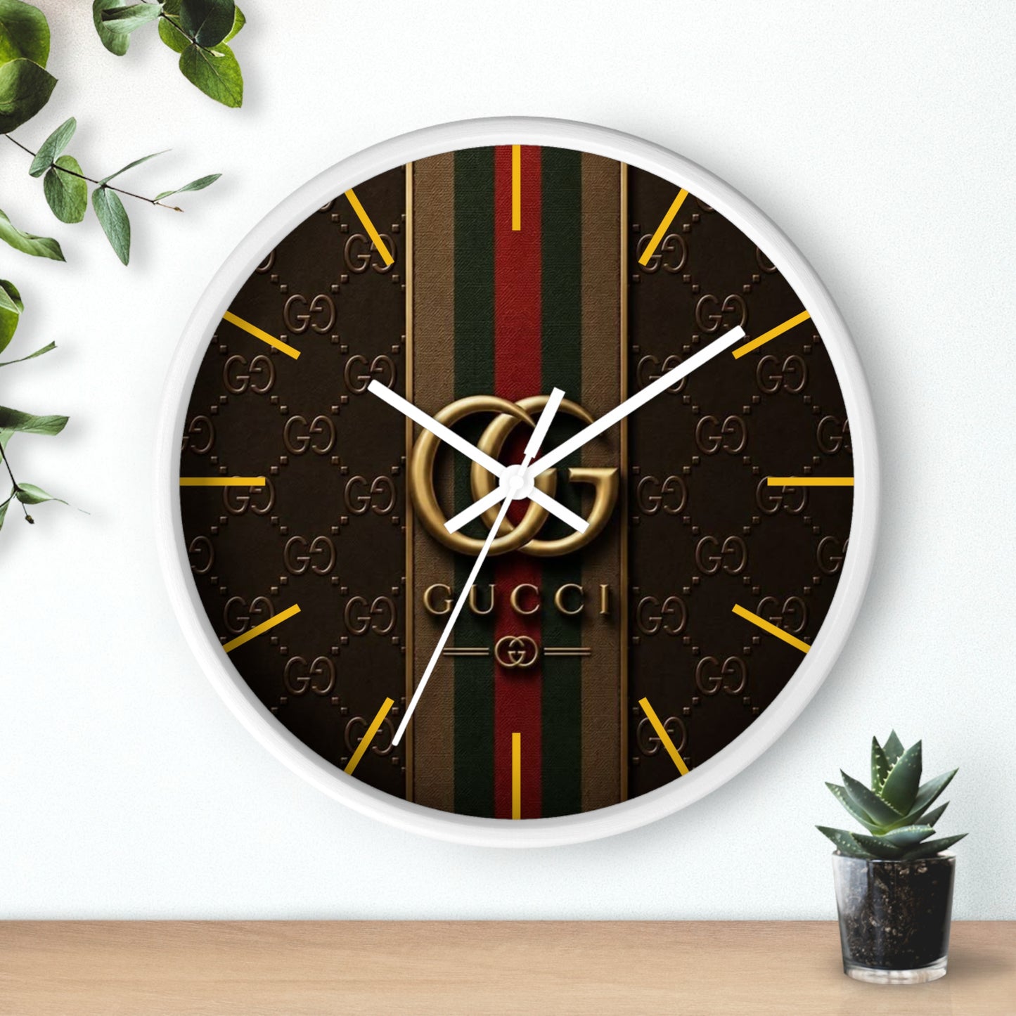 GG luxury brand wall Clock