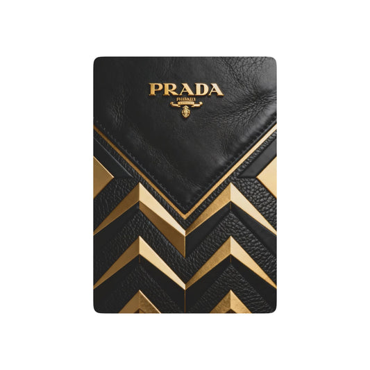 Luxury Brand Leather look  Prada Poker Playing Cards