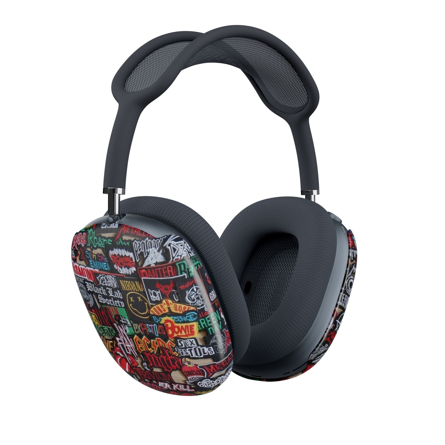 AirPods Max Case — Rock Band Sticker Collage Protective Covers