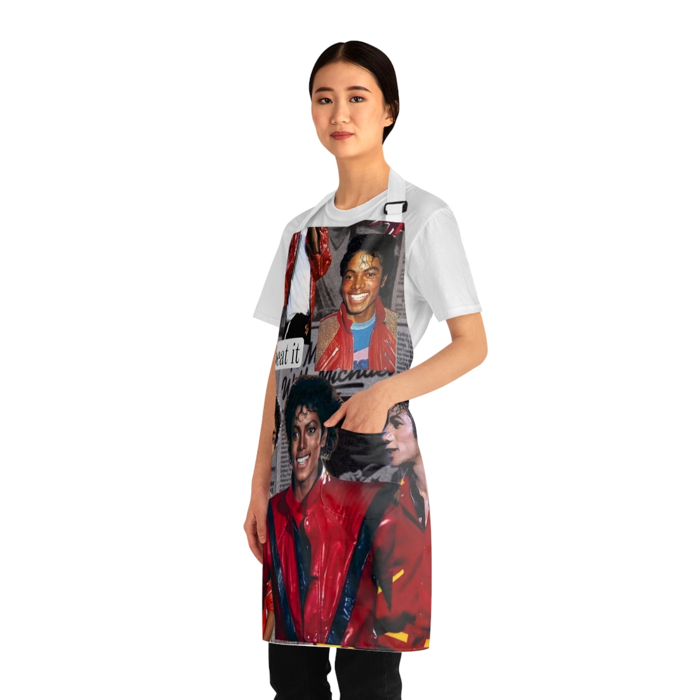 M. Jackson Thriller collage Apron