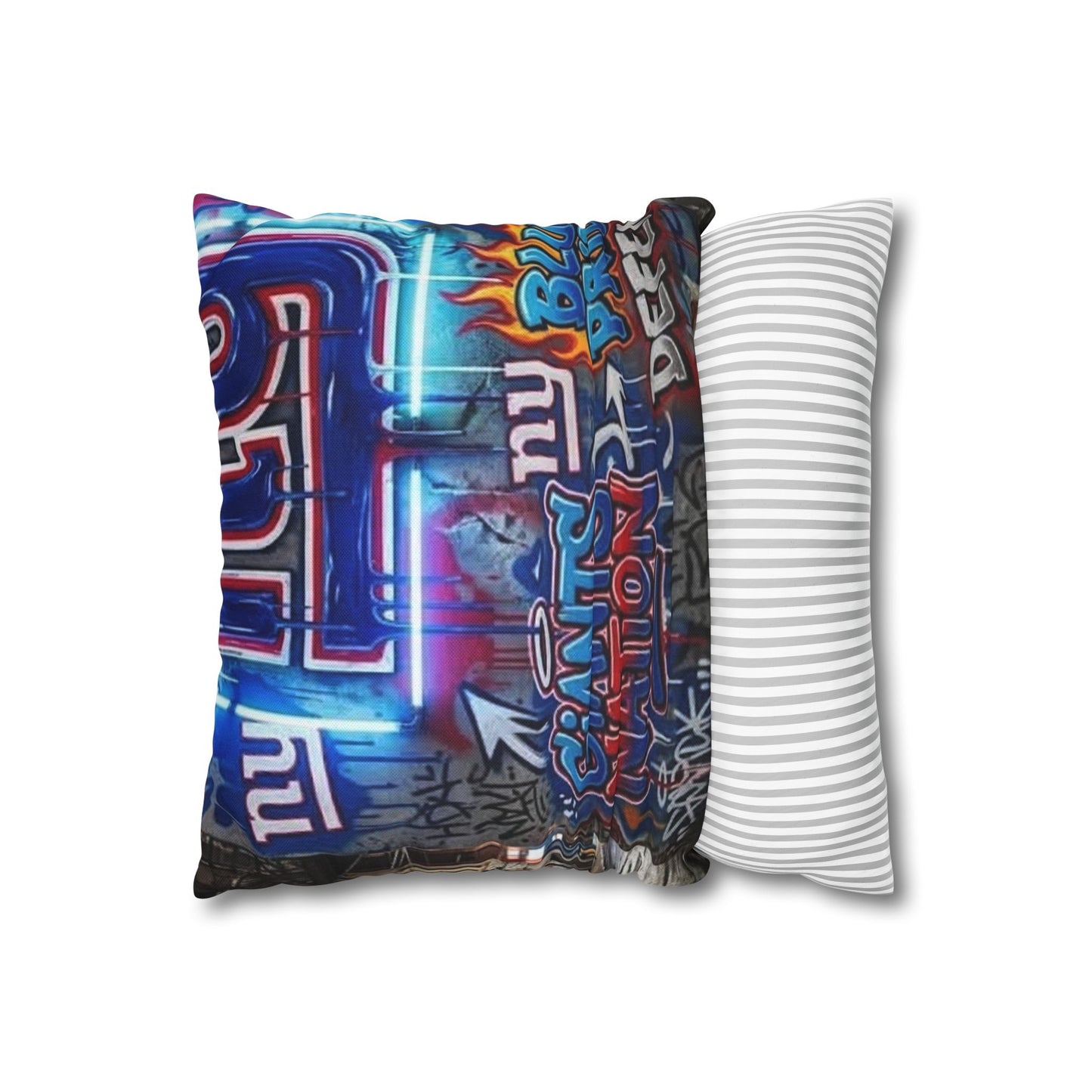 NYG Spun Polyester Square Pillowcase