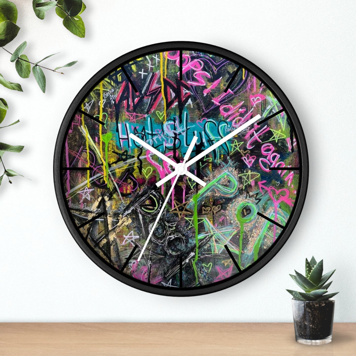 Ghetto Graffiti Wall Clock
