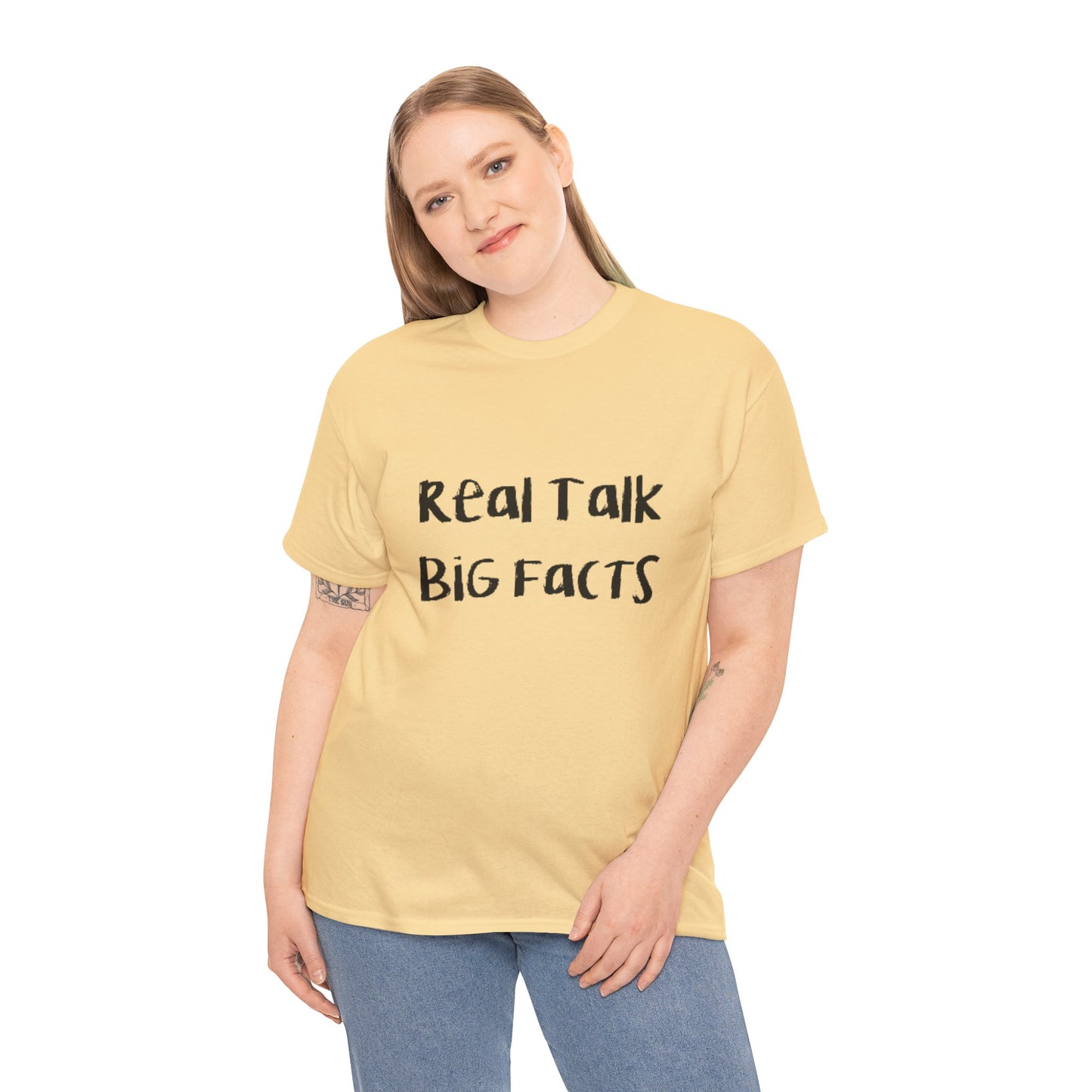 Real Talk BiG Facts "God is Real" Unisex Heavy Cotton Tee