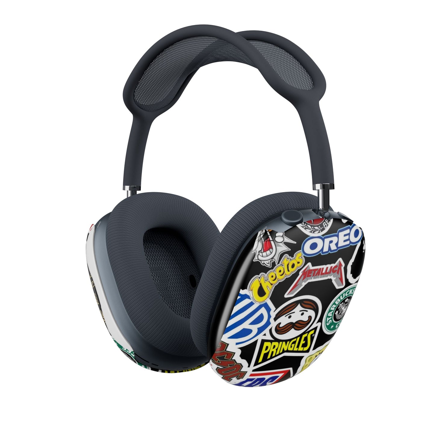 Sticker Collage AirPod Max Case — Pop Culture Snack Logo Design