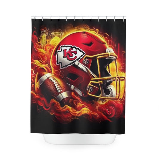 KC Chiefs Polyester Shower Curtain