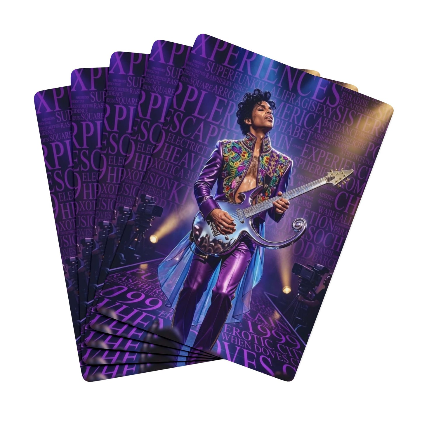 Luxury Purple Rain Playing Cards
