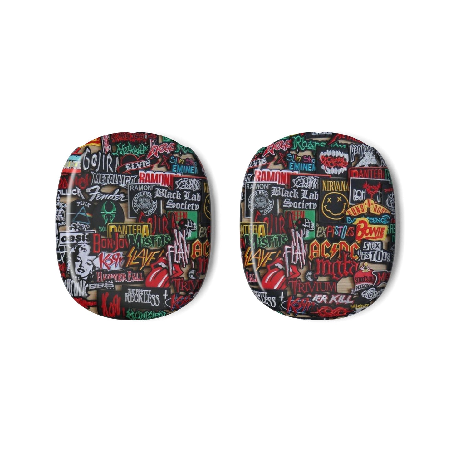 AirPods Max Case — Rock Band Sticker Collage Protective Covers