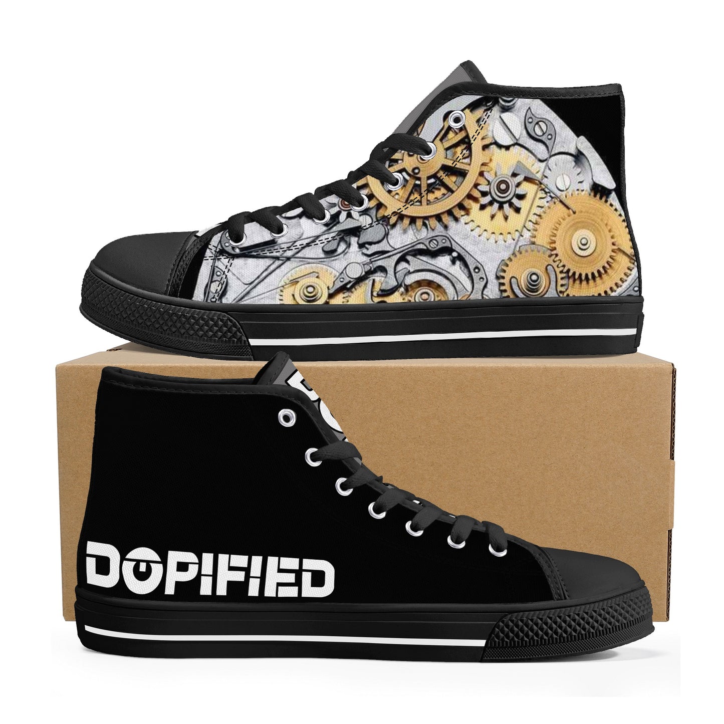 Mens DOPiFiED GADGETS High Top Canvas Sneakers