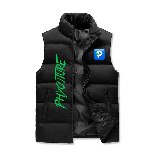 PHYOUTURE STAMPED CAMO Bros Warm Stand Collar Zip Up Puffer Vest