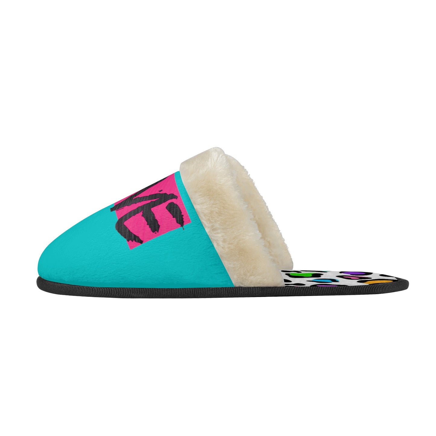Pink L❤️VE Unisex Non Slip EVA Warm Slippers
