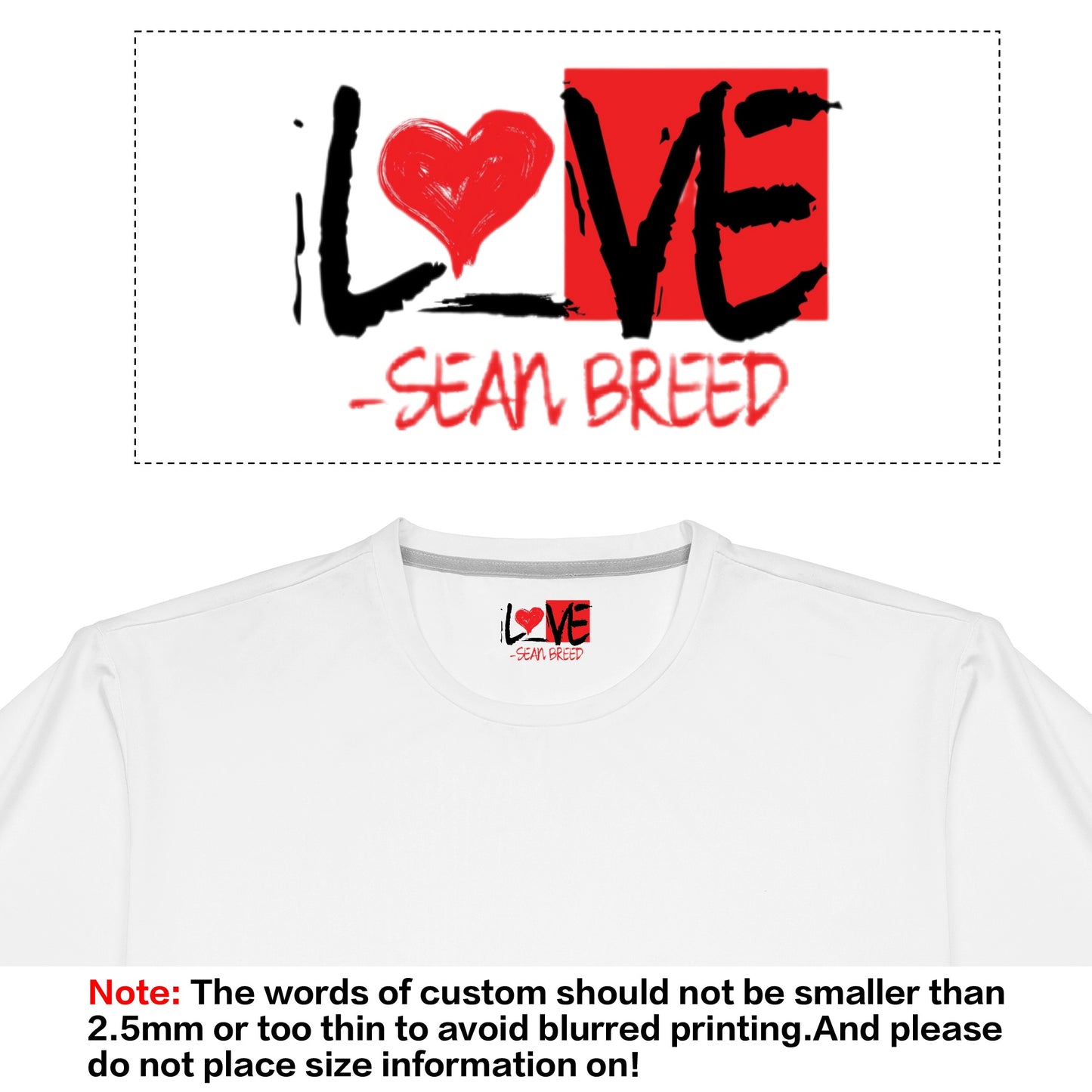 Sean Breed Black & White Unisex Camo L🖤VE Hoodie