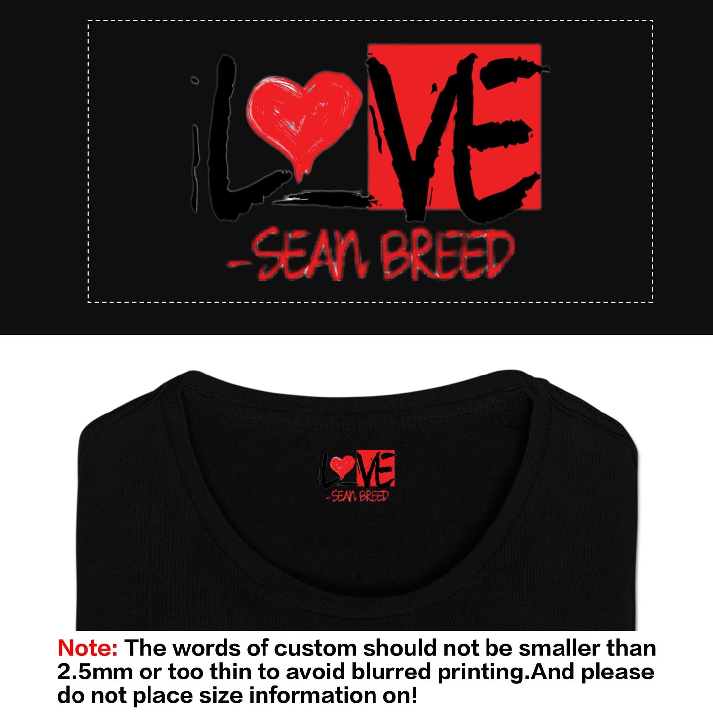 Mens Sean Breed Love NY Classic T-Shirt