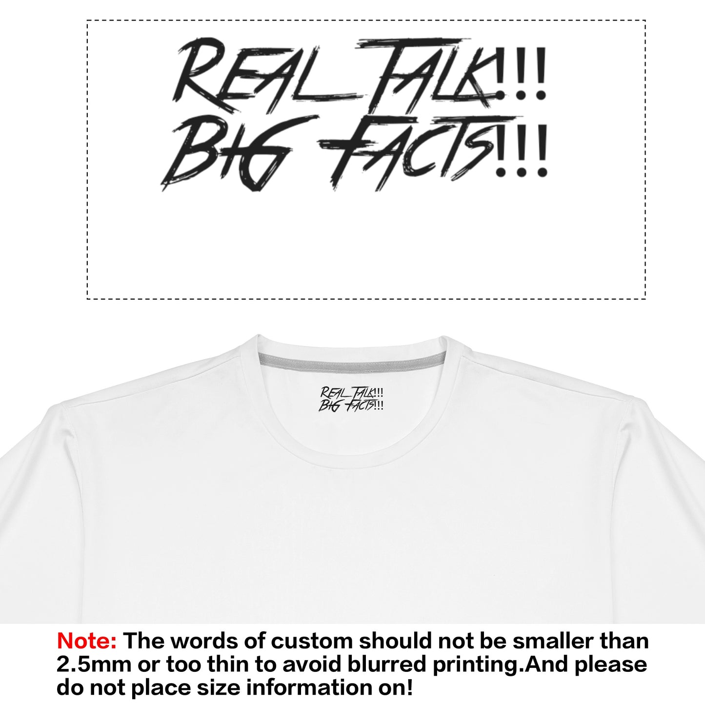Real Talk BiG Facts Mens Zip Up Hoodie