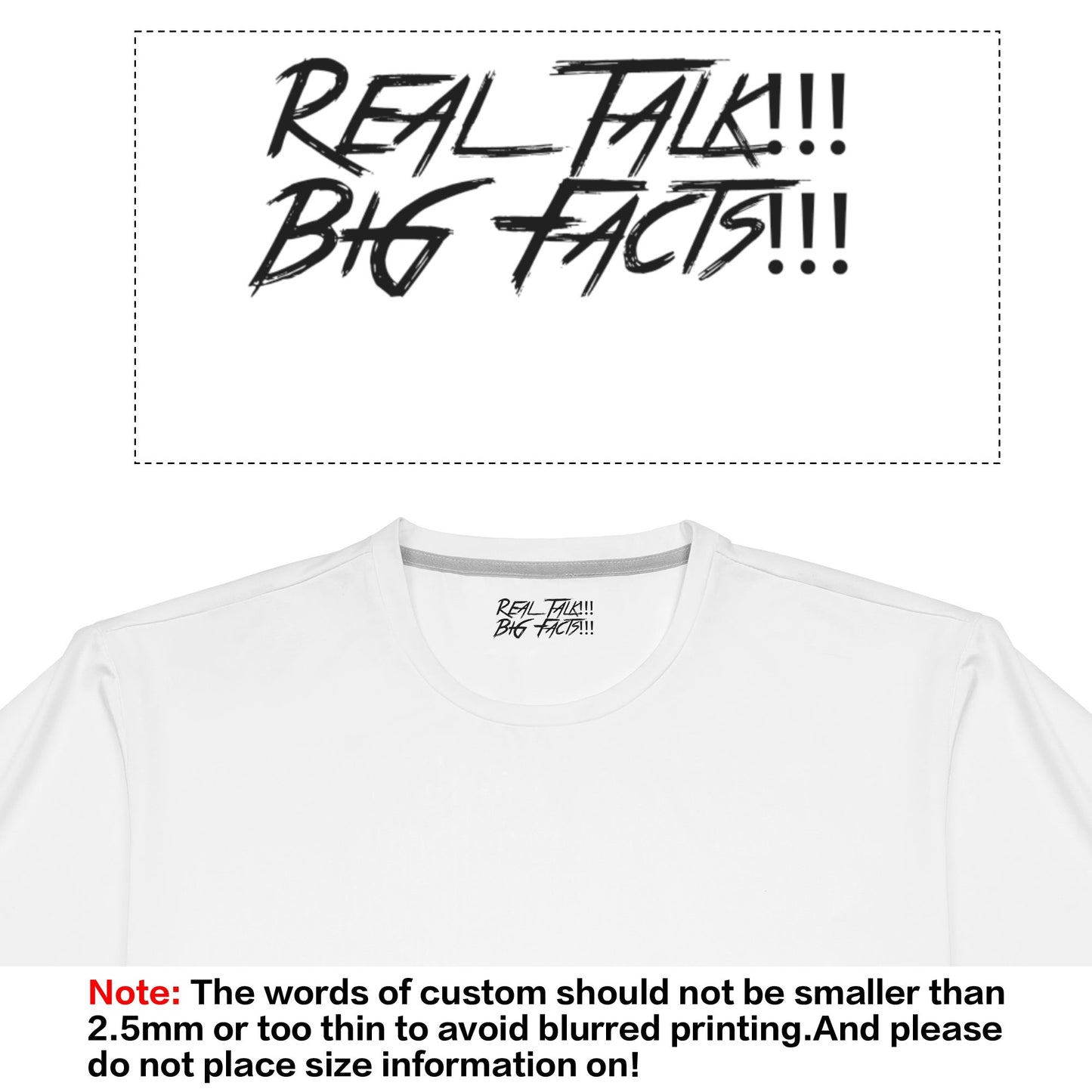 Mens RealTalk BigFacts, Im Possible Classic T-Shirt