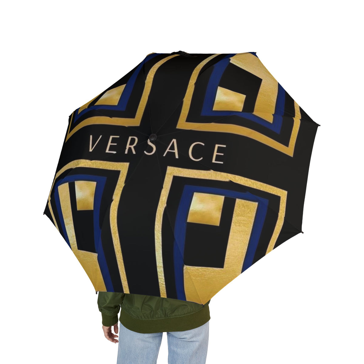 Luxury Brand Semi-Automatic Foldable Umbrella
