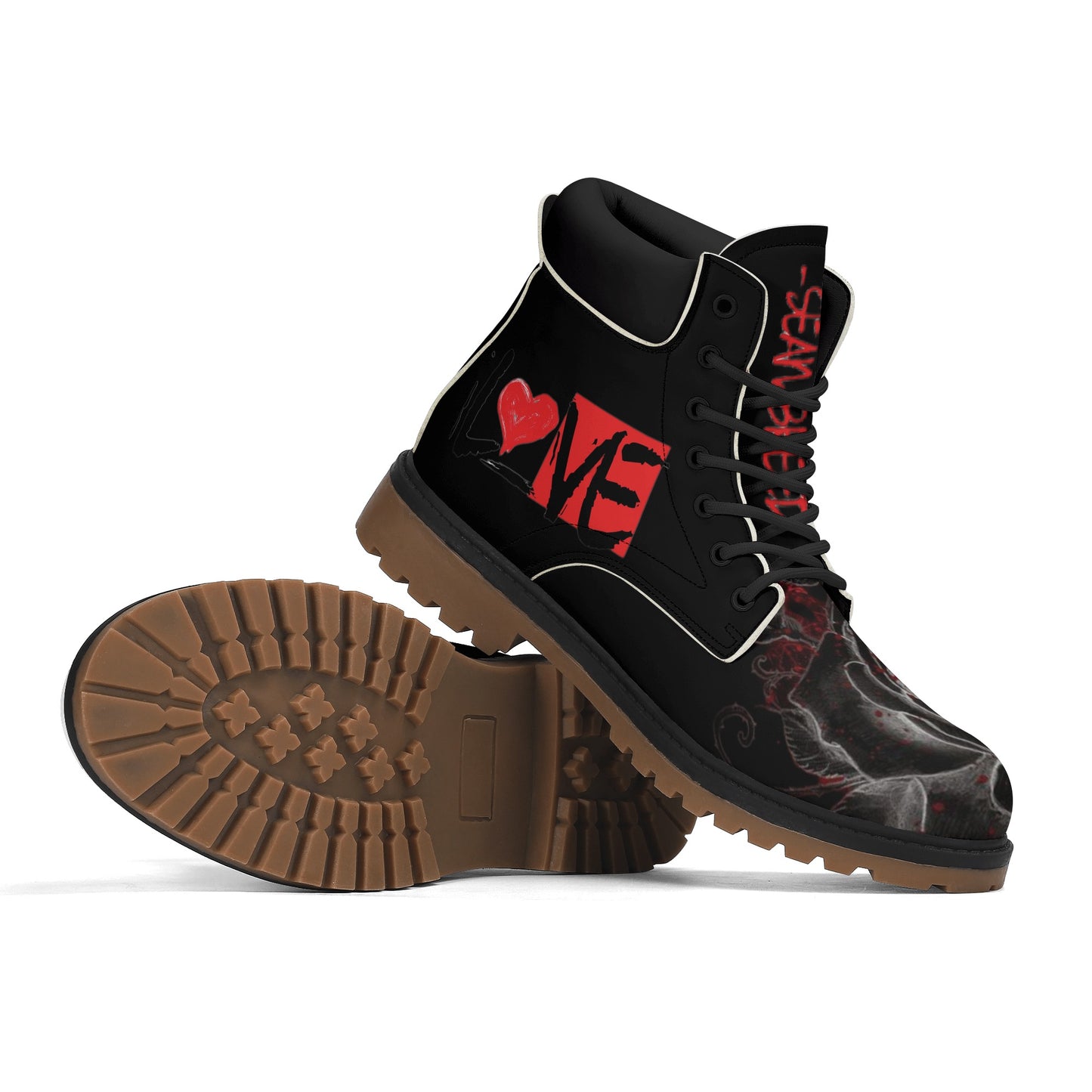 Sean Breed Love Mens Leather Brown Outsole All Season Boots