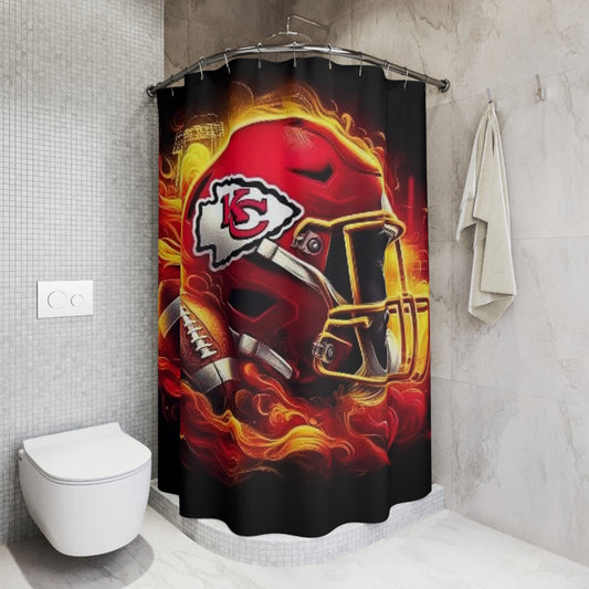 KC Chiefs Polyester Shower Curtain