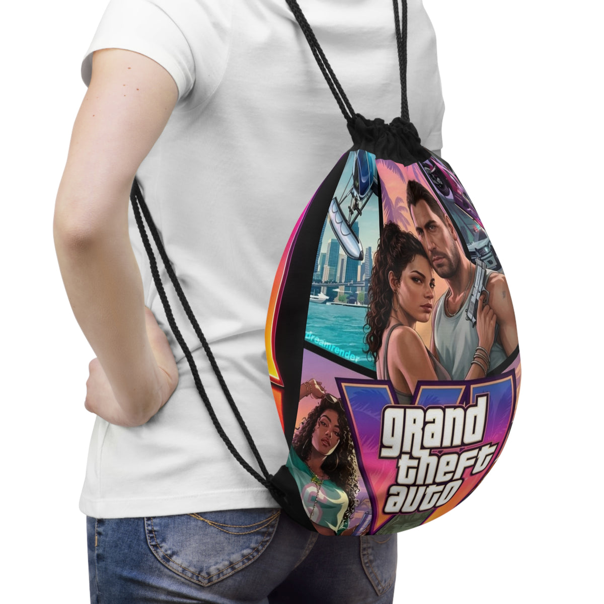 GTA Vice City Drawstring Bag