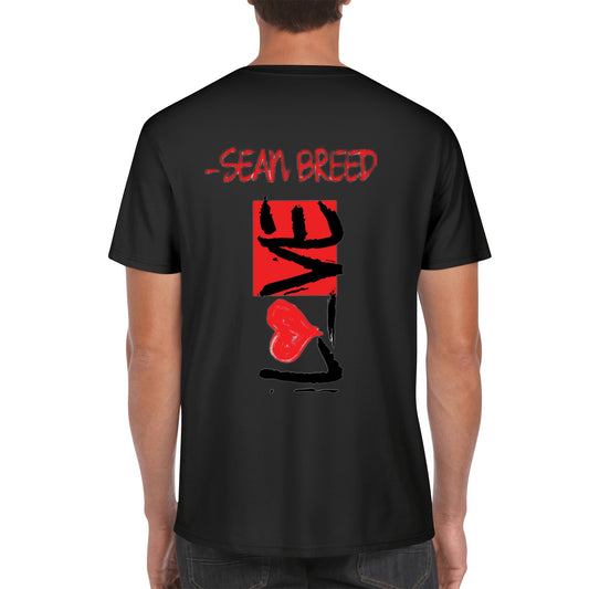Sean Breed Mens L❤️VE Cotton T Shirt