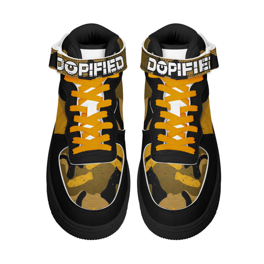 Mens DOPiFiED CAMO High Top Leather Sneakers