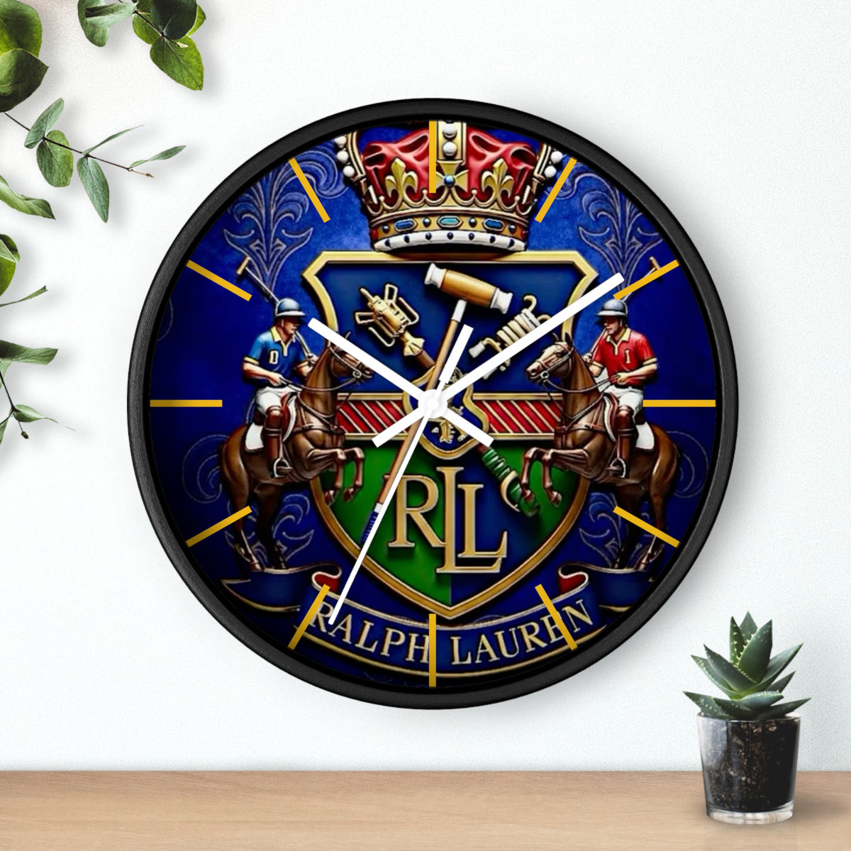 Blue Ralph Lauren Wall Clock