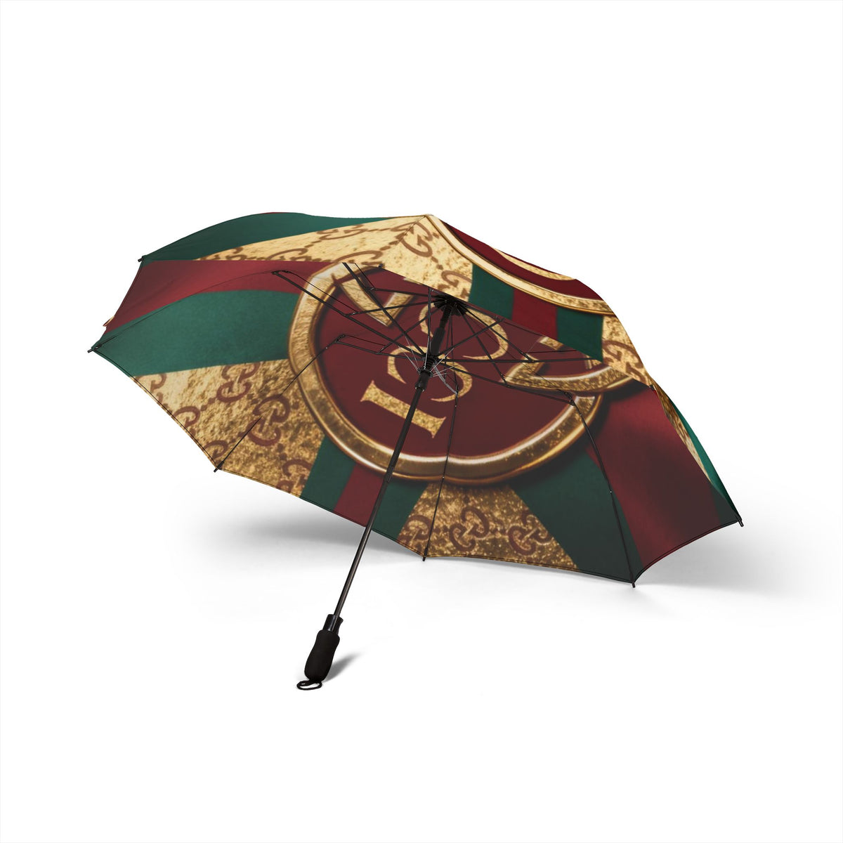 Luxury Brand Semi-Automatic Foldable Umbrella Gucci
