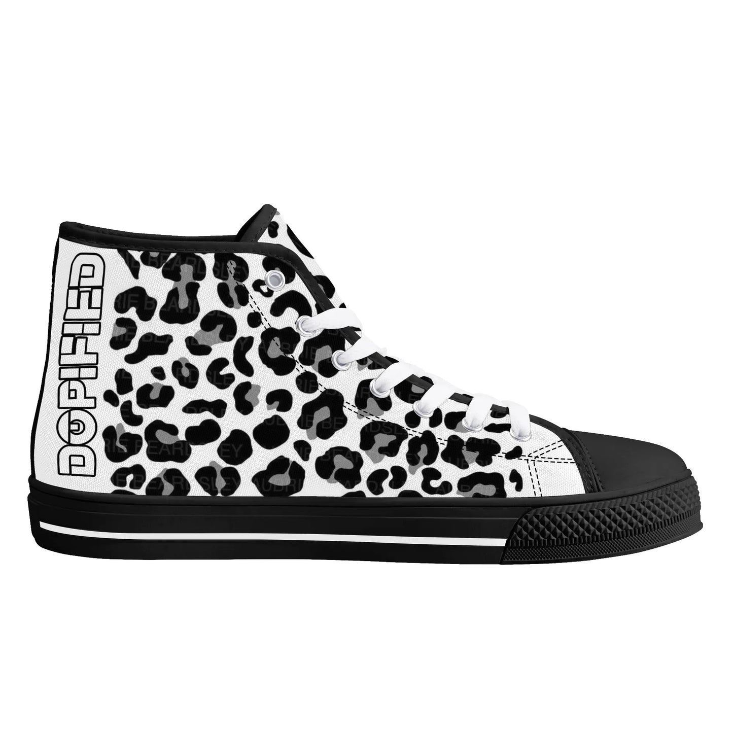 Womens Sk8 Freestyle “Leopard” High Top Canvas Shoes