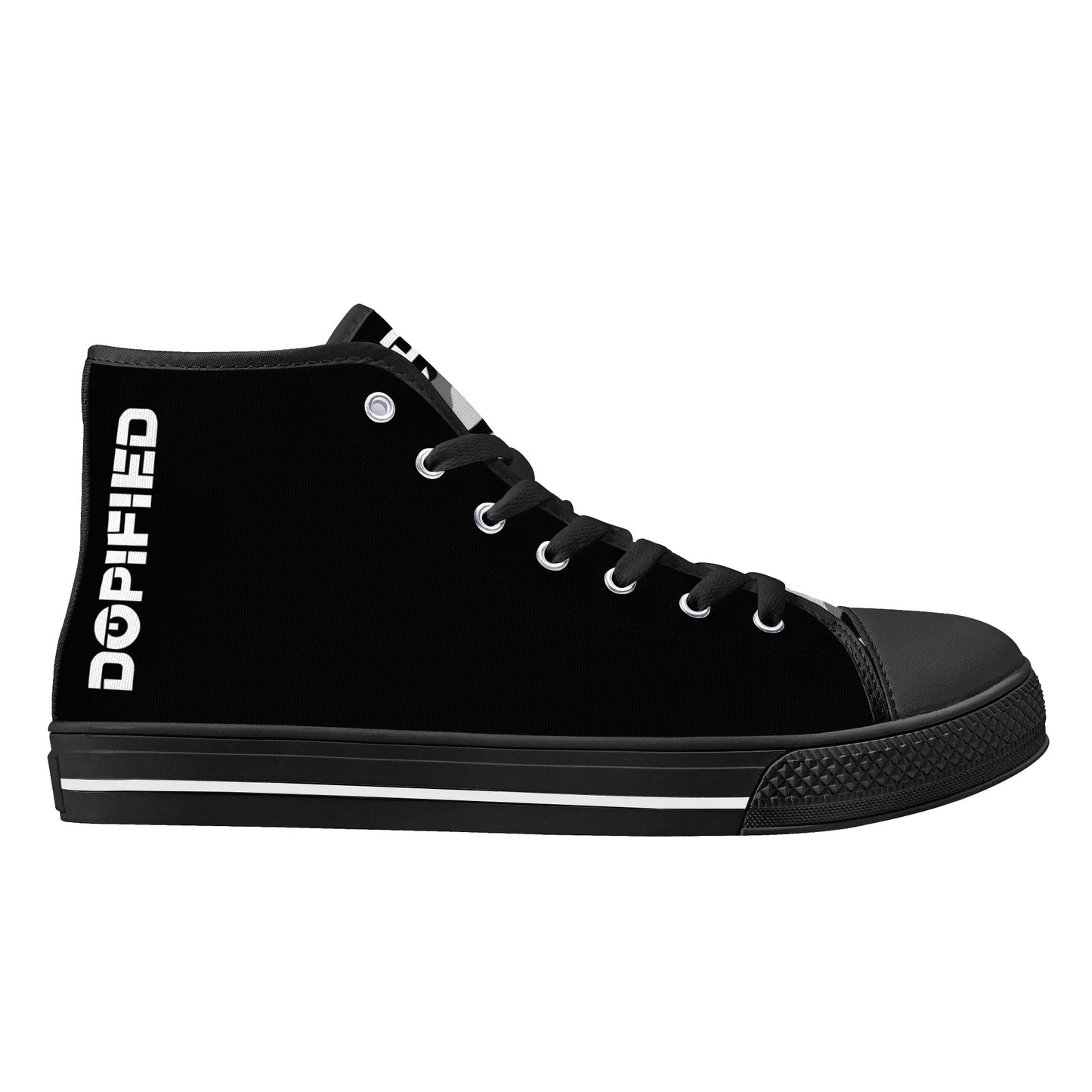 God is My Refuge DOPiFiED Mens High Top Canvas Sneakers