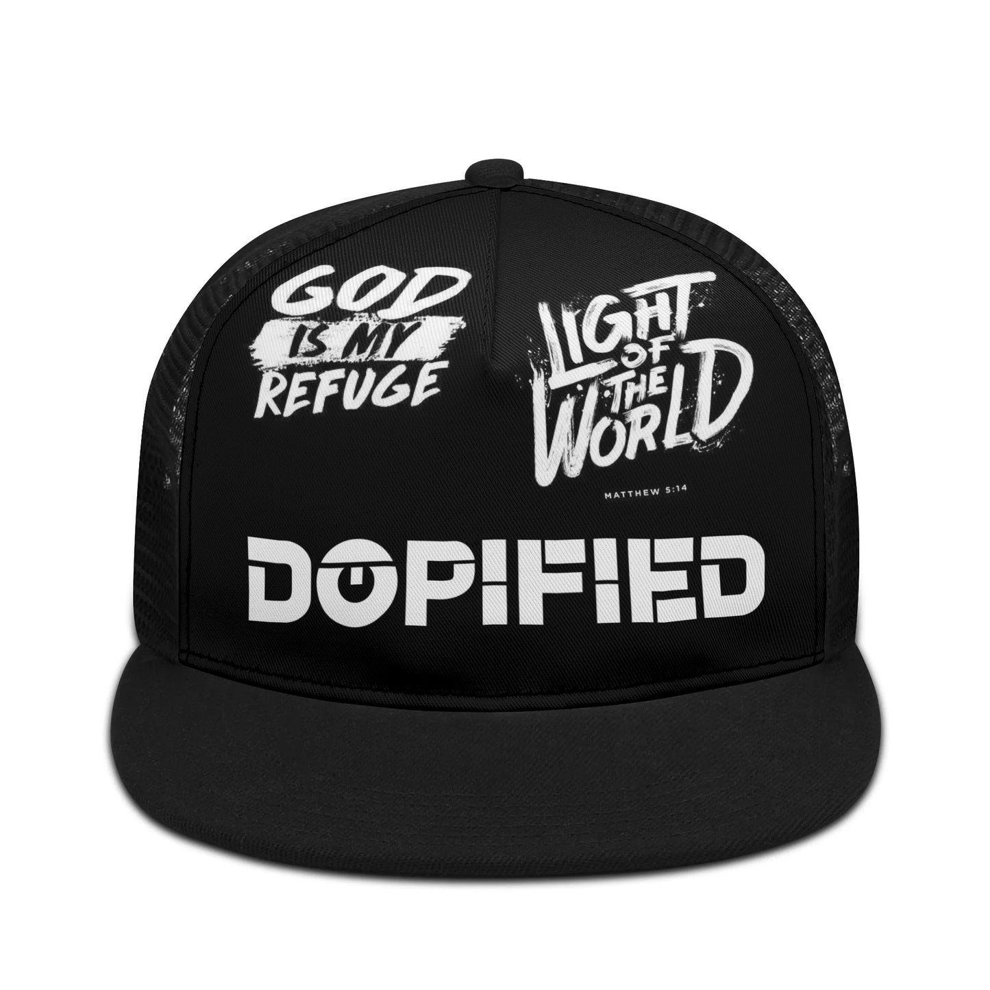 God is the light of the world Snapback Trucker Hat