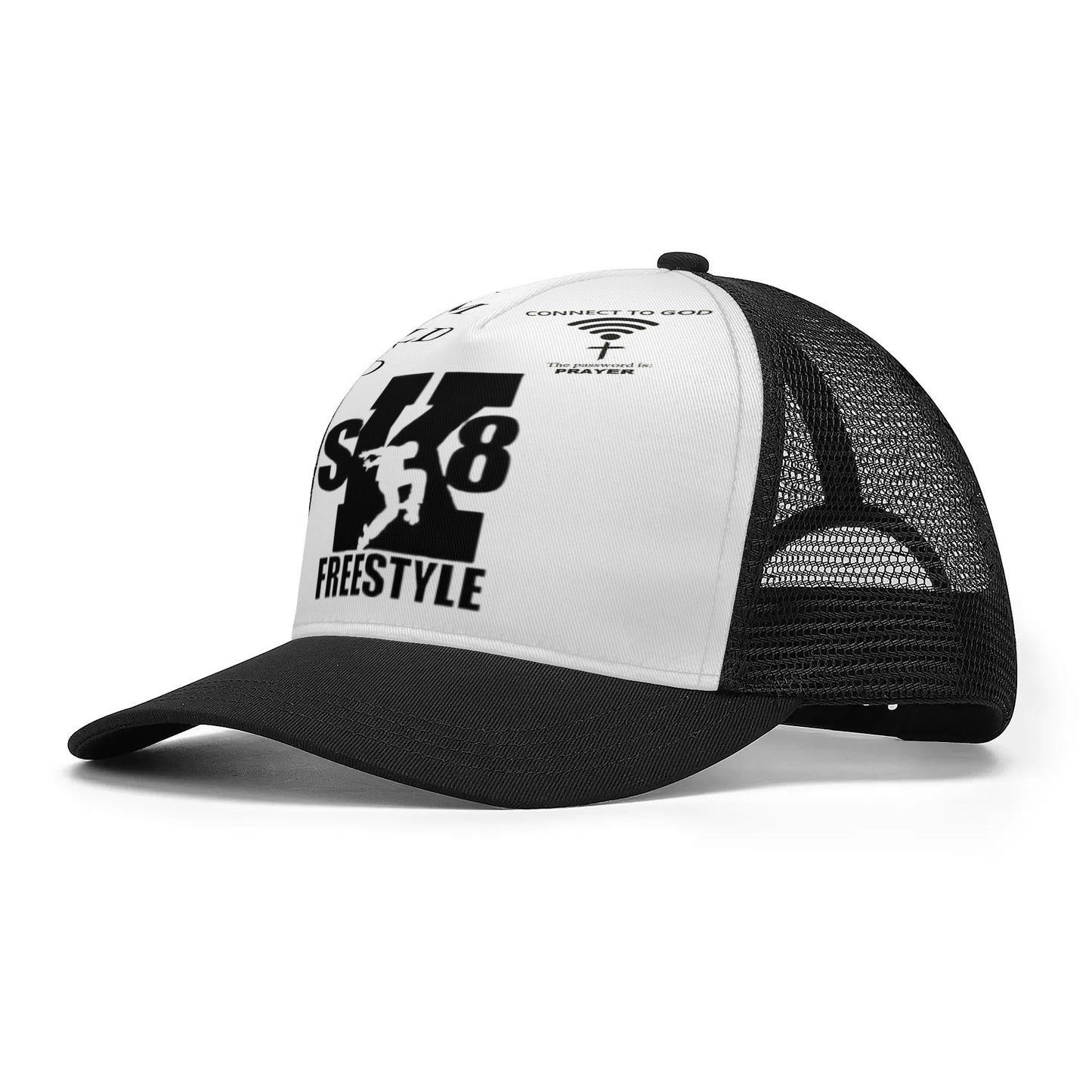 SK8 FreeStyle God Connected Mesh Trucker Hat