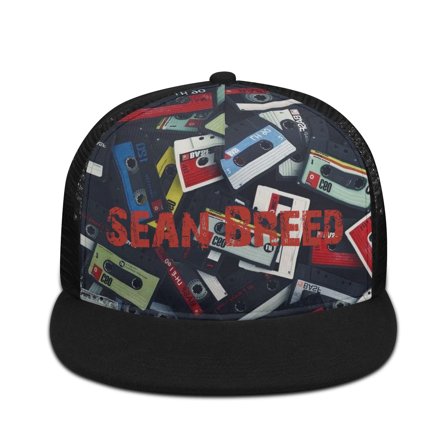 Sean Breed Throwback Cassette Style Adjustable Snapback Trucker Hat