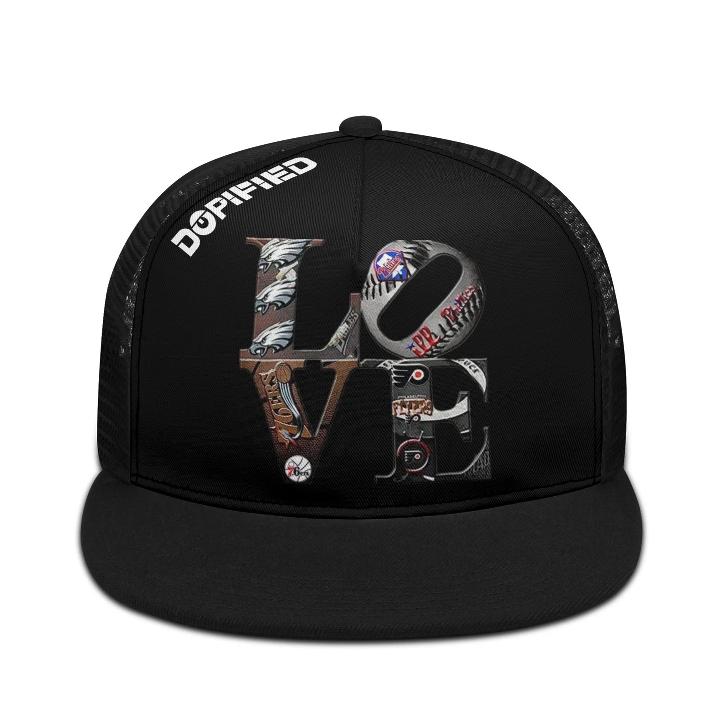 Philly Brotherly Love Adjustable Snapback Trucker Hat DOPiFiED Edition