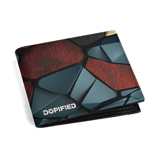 Mens DOPiFiED GEO Minimalist PU Leather Wallet Paper Folded Wallet