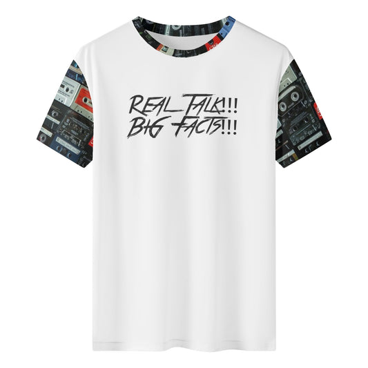 Mens RealTalk BigFacts 80-90s cassette NY Classic T-Shirt