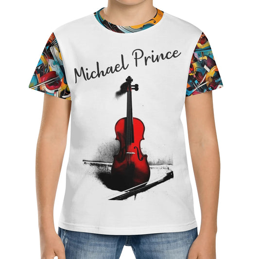 Michael Prince Violin Kids Short Sleeve T-Shirt