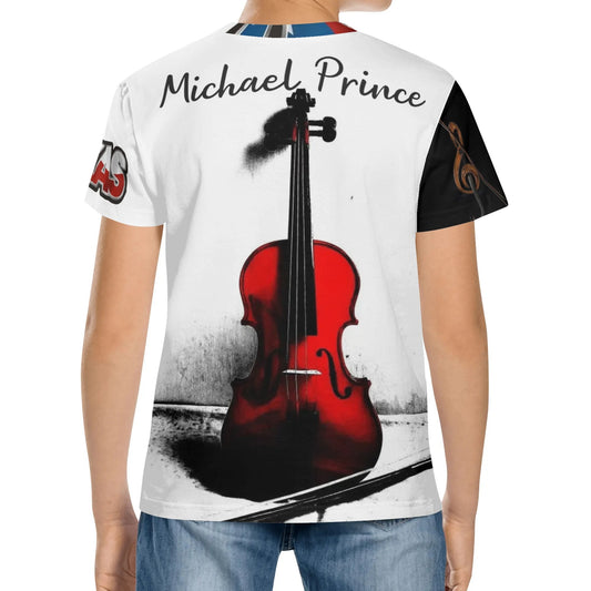 Michael Prince Violin Kids Texas Short Sleeve T-Shirt