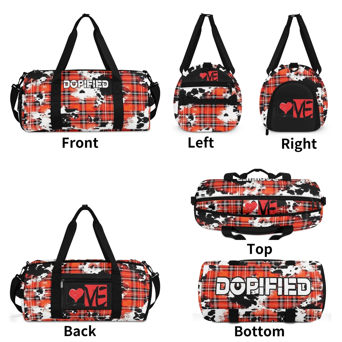 Sean Breed & DOPiFiED Collab Fashion Sports Luggage Bag Gym Bag Duffle Bag