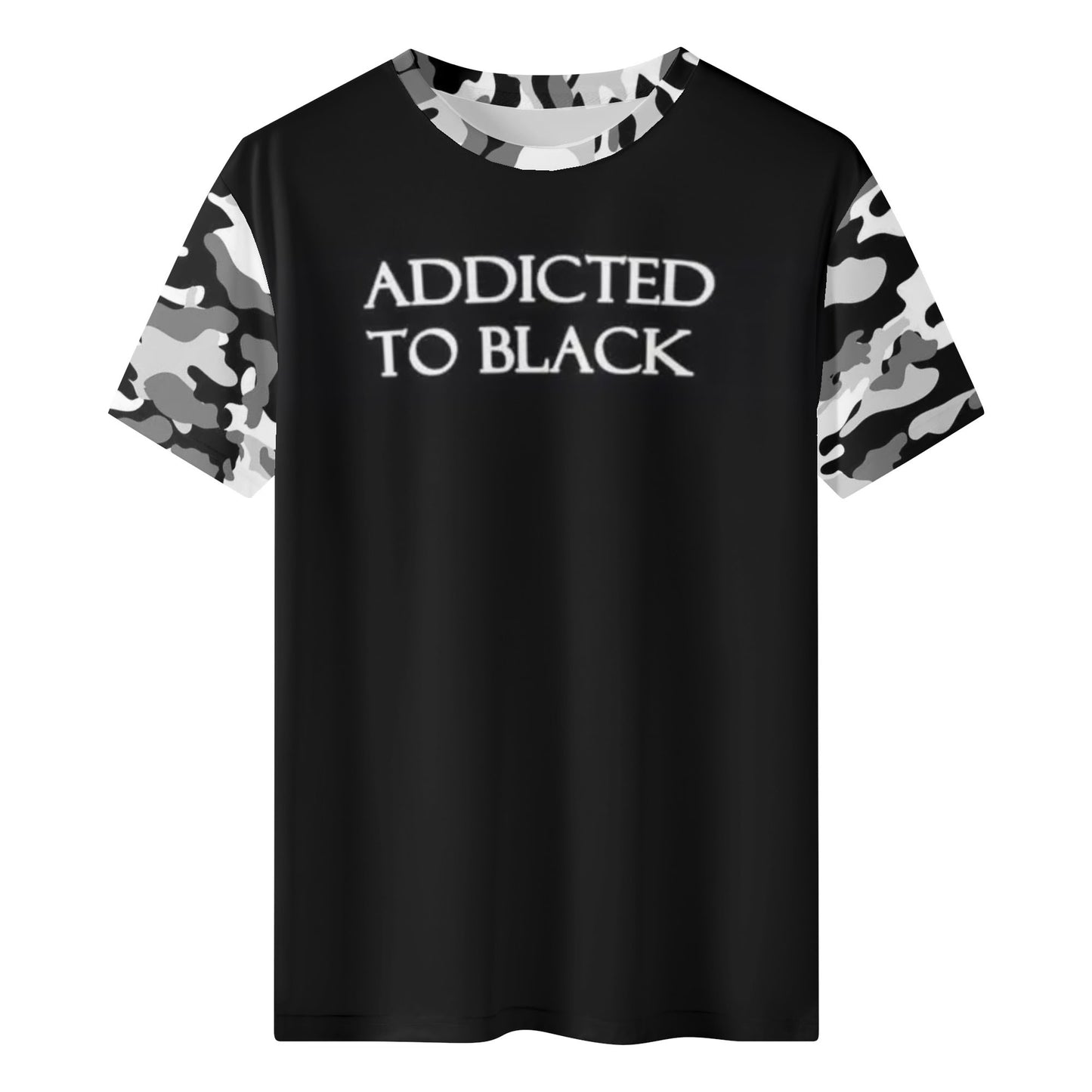 Mens Addicted 2 Black Camo Classic T-Shirt