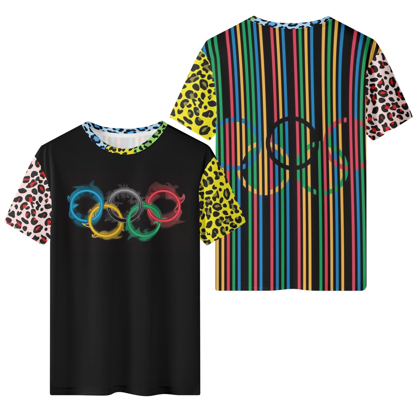 Mens Olympic Leopard Classic T-Shirt