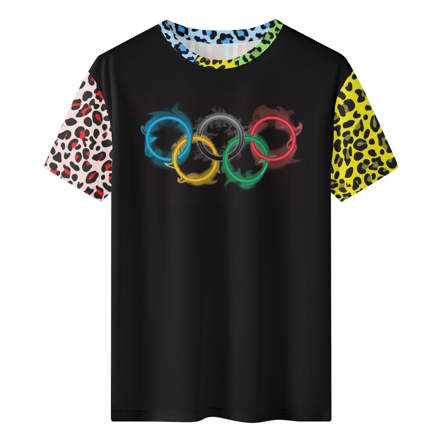 Mens Olympic Leopard Classic T-Shirt