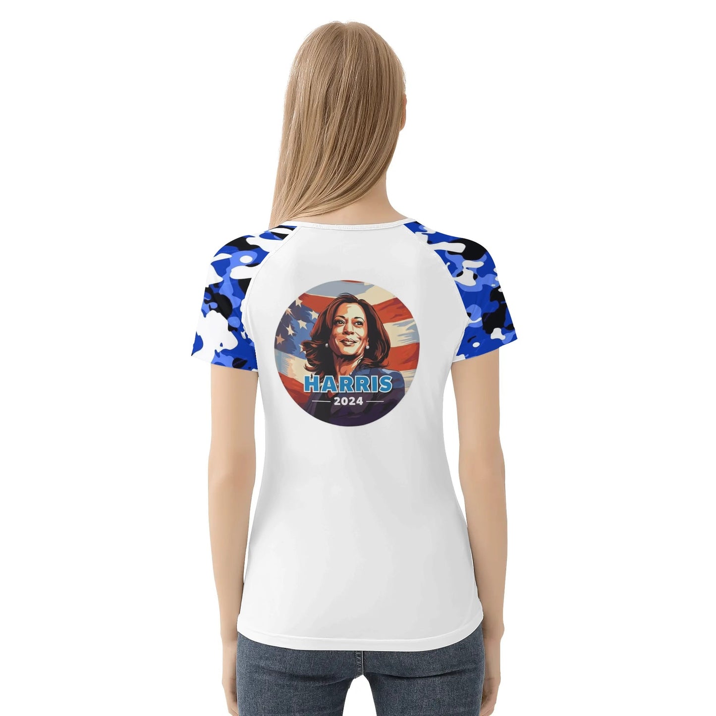 Kamala 2024 Womens leopard T shirt